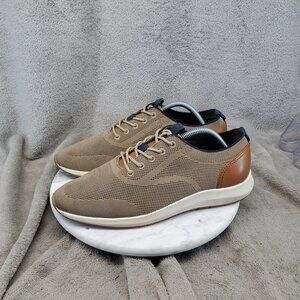 Vince Camuto Shoes Mens Size 9.5 Brown Textile Manmade Lace Up Edelgard Sneakers